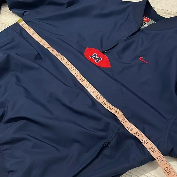 Nike Vintage Ole Miss Rebels Pullover Jacket Size XL